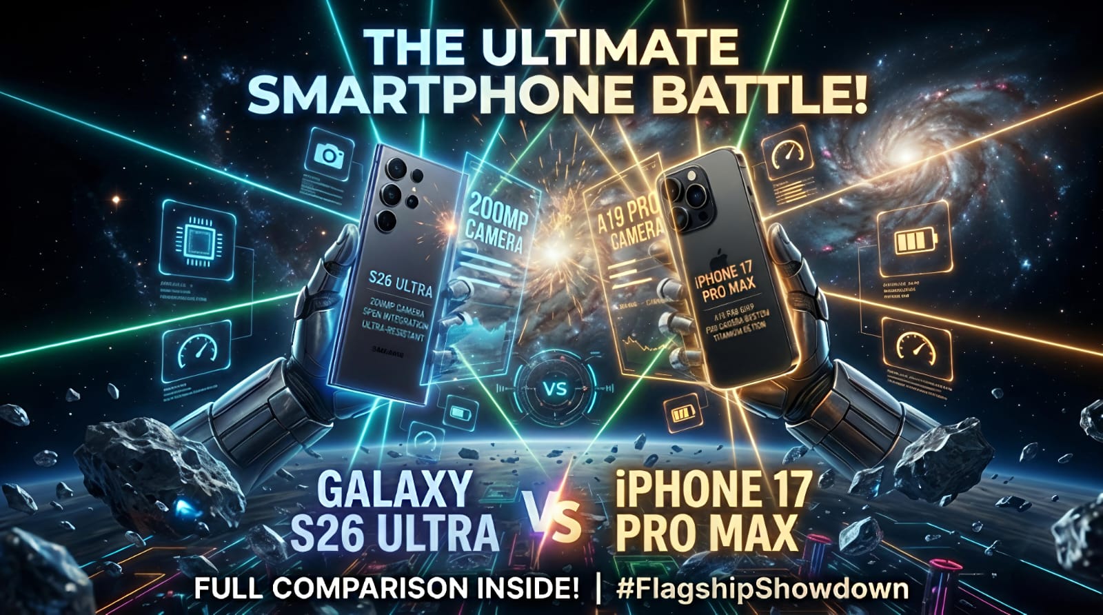Samsung Galaxy S26 Ultra vs iPhone 17 Pro Max: The Most Brutal Tech Battle of 2026